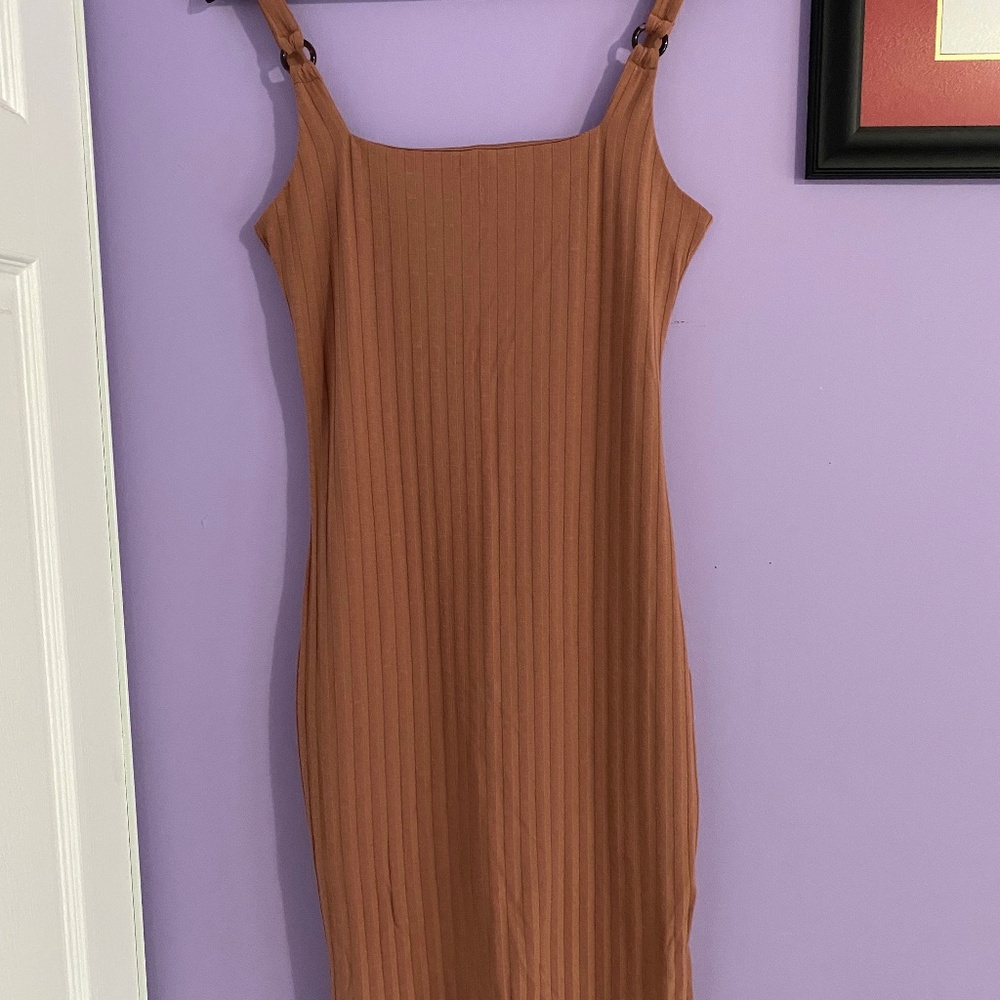 Dynamite Dusty Rose Midi Dress M